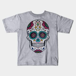 Colorful Sugar Skull Kids T-Shirt